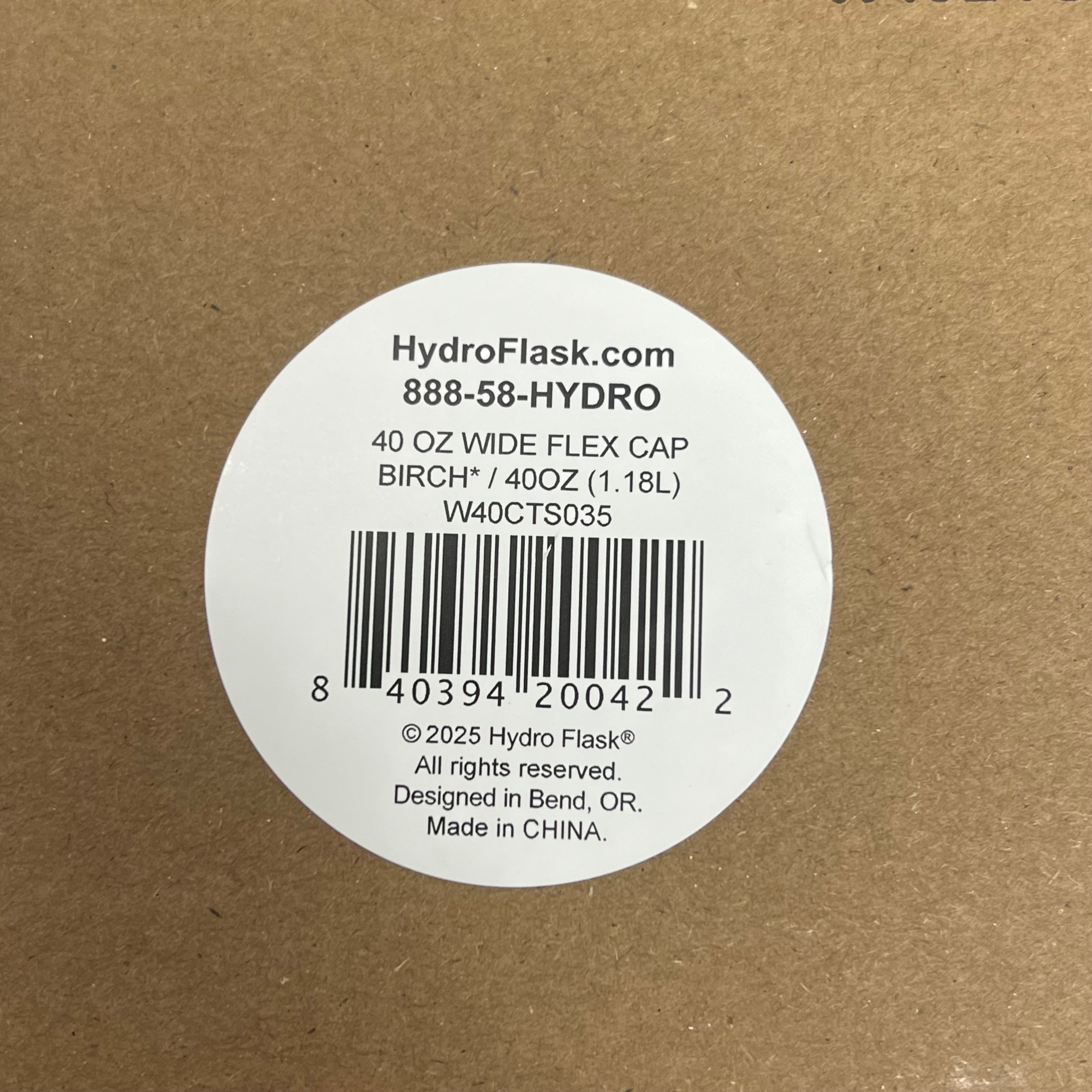 40oz Stainless Steel Insulated Wide Mouth Water Bottle