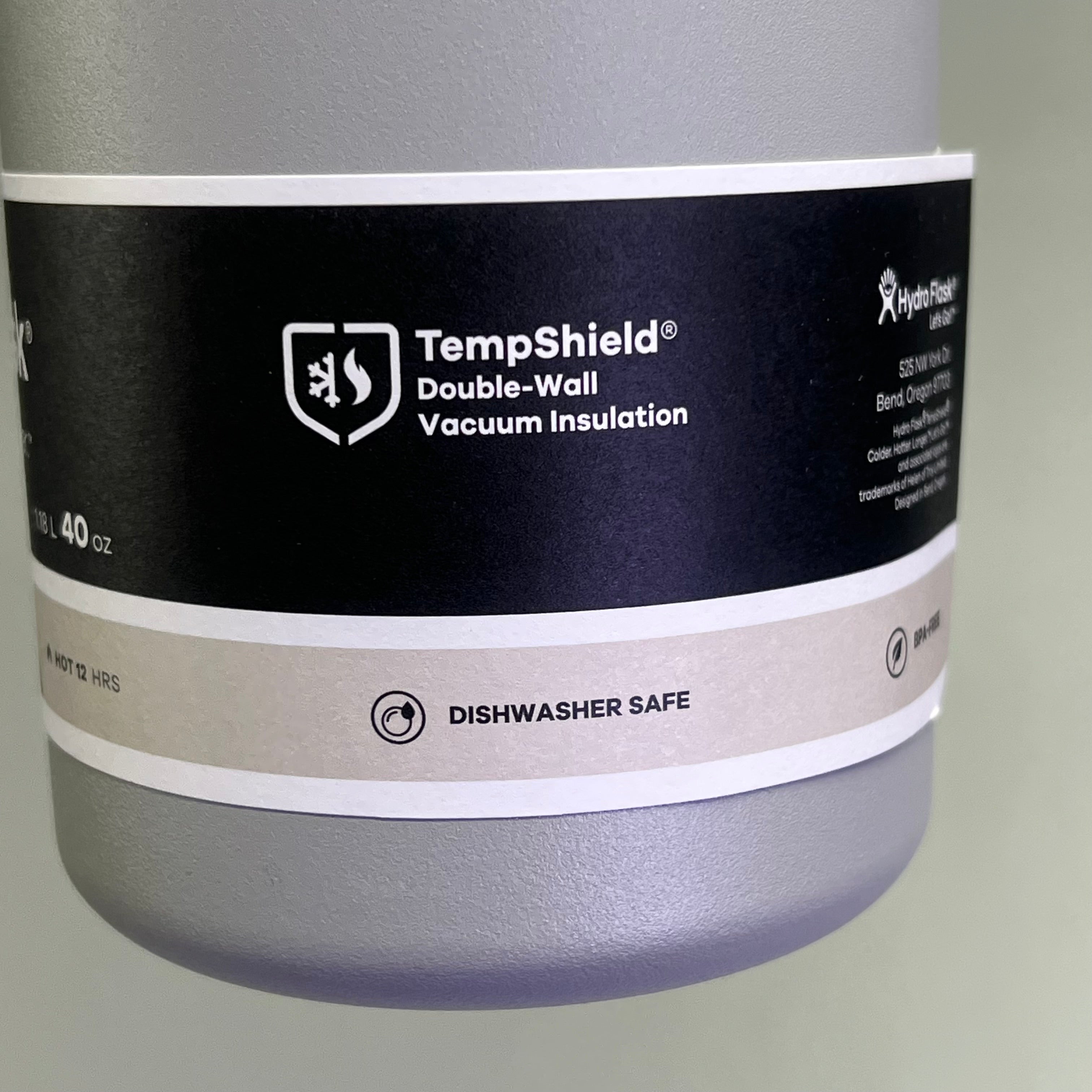 40oz Stainless Steel Insulated Wide Mouth Water Bottle