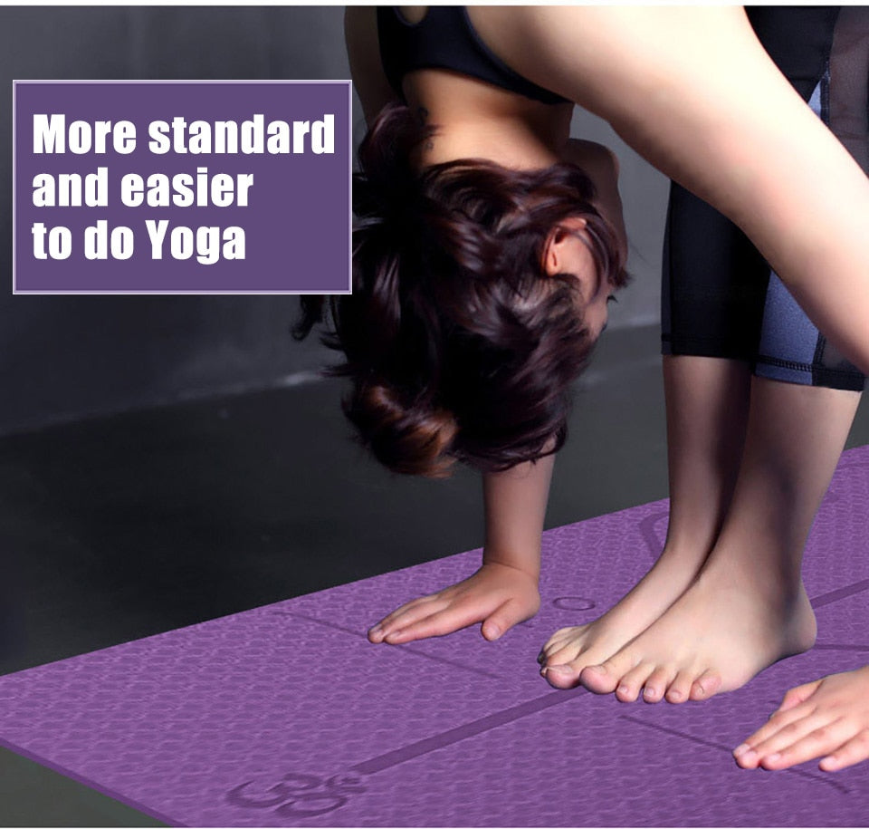 TPE Yoga Mat 1830x610x6mm Non-Slip