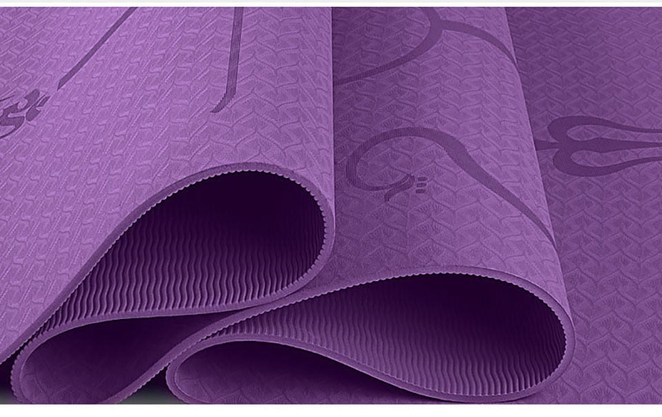 TPE Yoga Mat 1830x610x6mm Non-Slip
